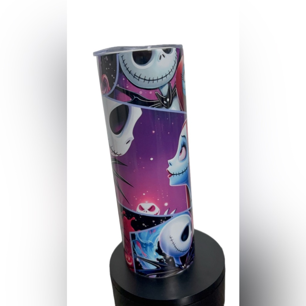 The Nightmare Before Christmas Character Tumbler - Purple Gradient